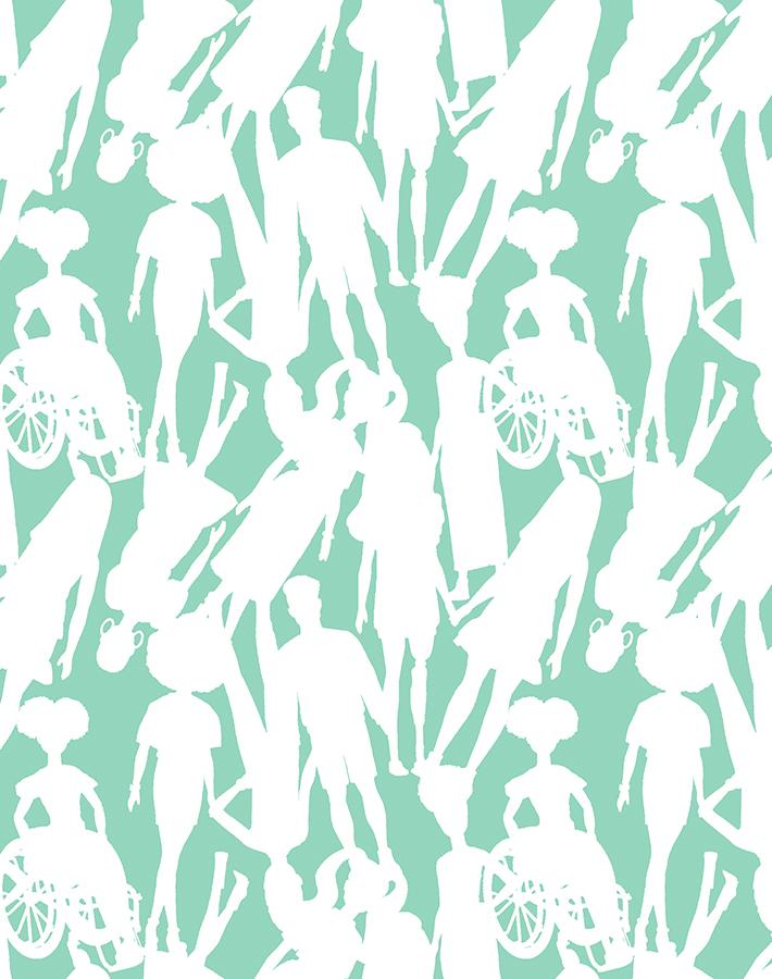 fashionista silhouettes wallpaper by barbie caribbean