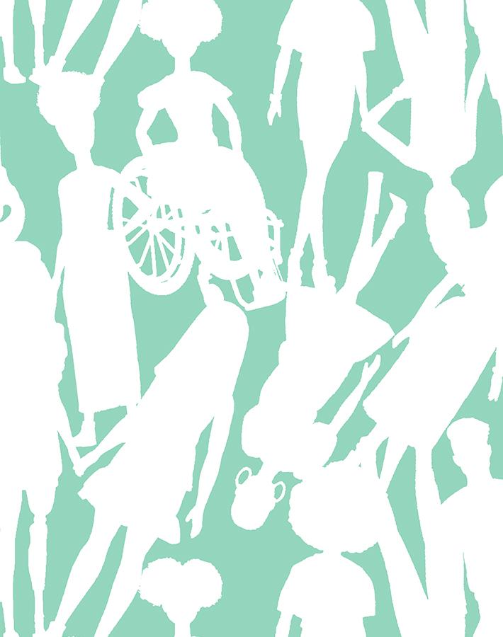 fashionista silhouettes wallpaper by barbie caribbean
