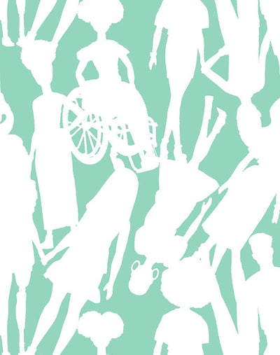 fashionista silhouettes wallpaper by barbie caribbean