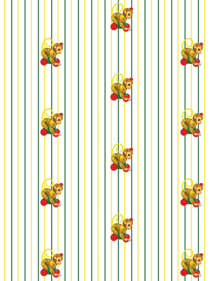 chatter-monkey-stripes-wallpaper-by-fisher-price-white