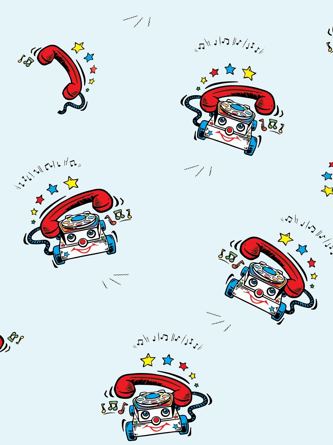 'Chatter Telephone' Wallpaper by Fisher-Price™ - Sky