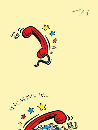 'Chatter Telephone' Wallpaper by Fisher-Price™ - Yellow