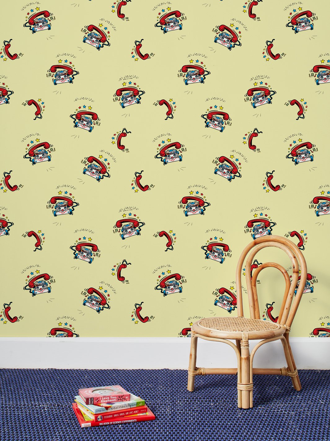 'Chatter Telephone' Wallpaper by Fisher-Price™ - Yellow