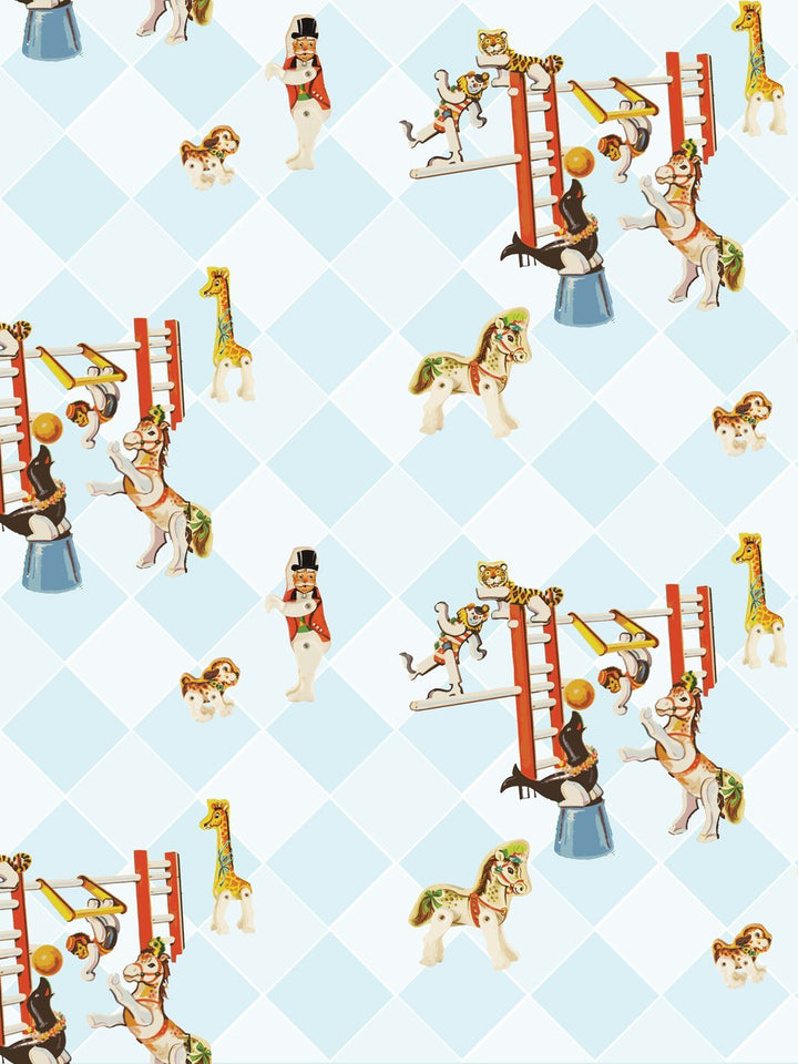 circus-toile-wallpaper-by-fisher-price-blue