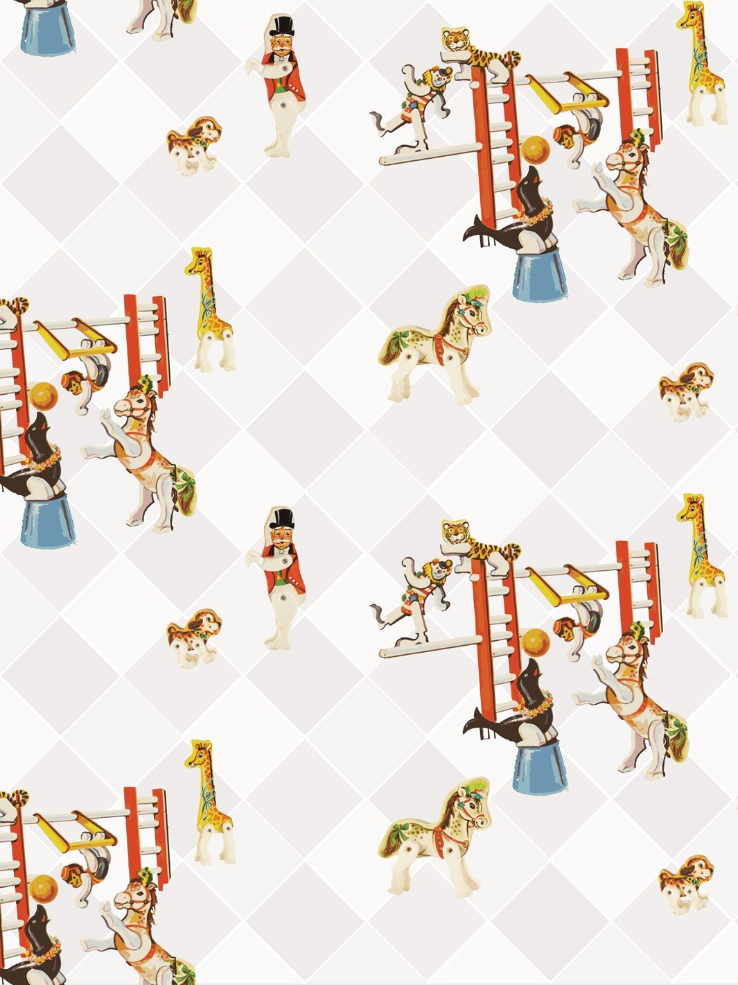 circus-toile-wallpaper-by-fisher-price-gray