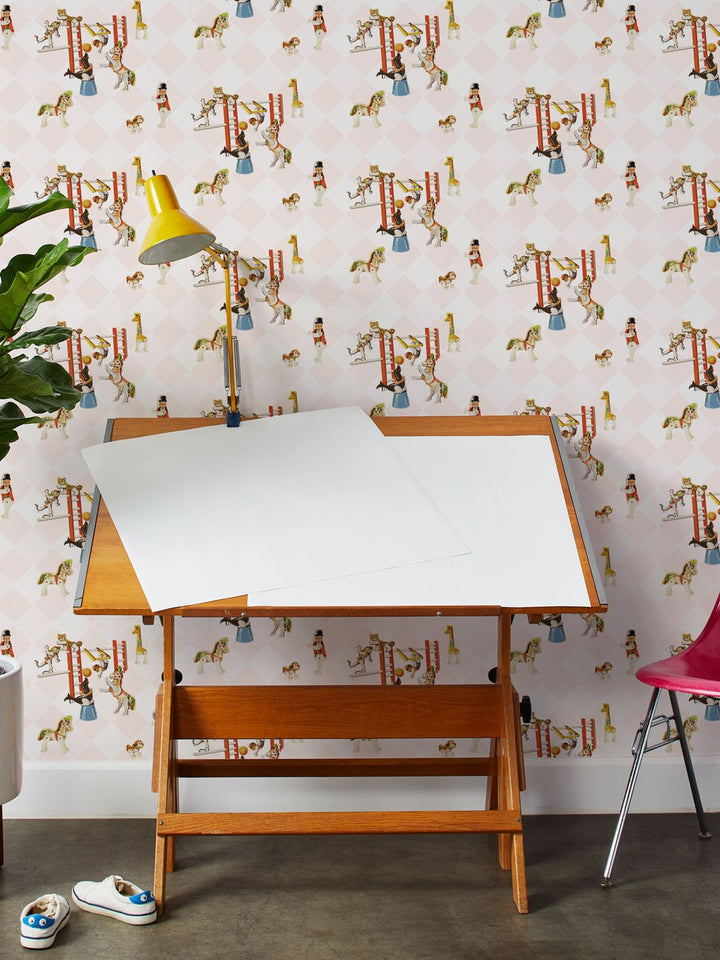 circus-toile-wallpaper-by-fisher-price-pink