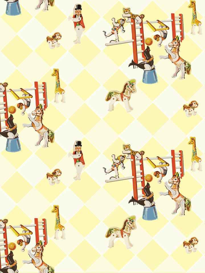 circus-toile-wallpaper-by-fisher-price-yellow