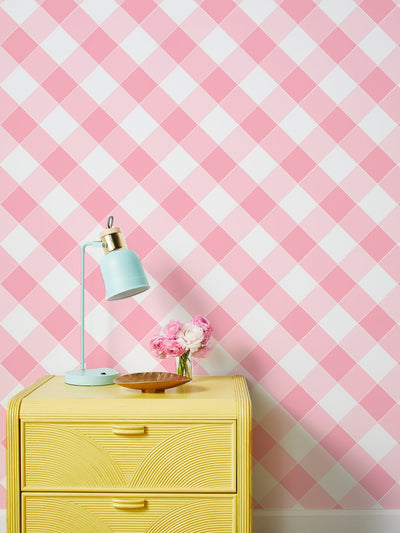 'Diamonds Large' Wallpaper by Fisher-Price™ - Pink