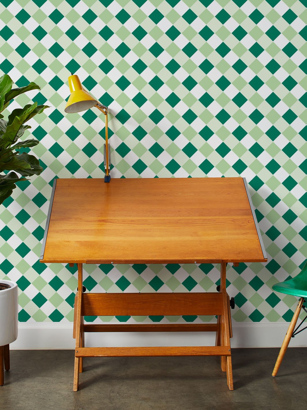 diamonds-wallpaper-by-fisher-price-green