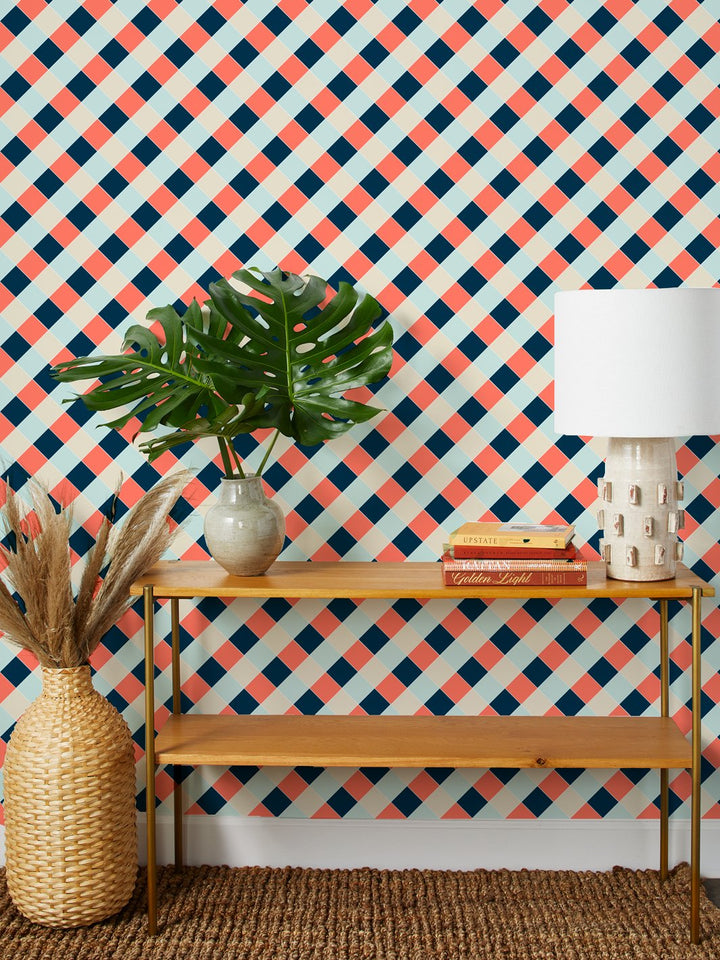 diamonds-wallpaper-by-fisher-price-orange