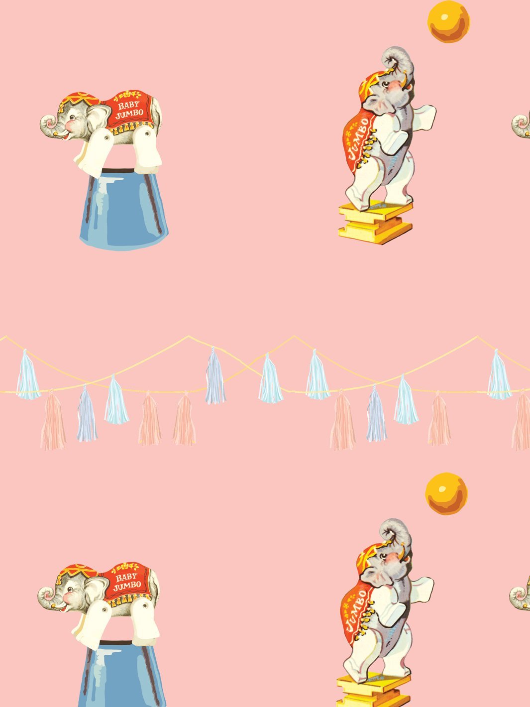 elephant-circus-wallpaper-by-fisher-price-grapefruit