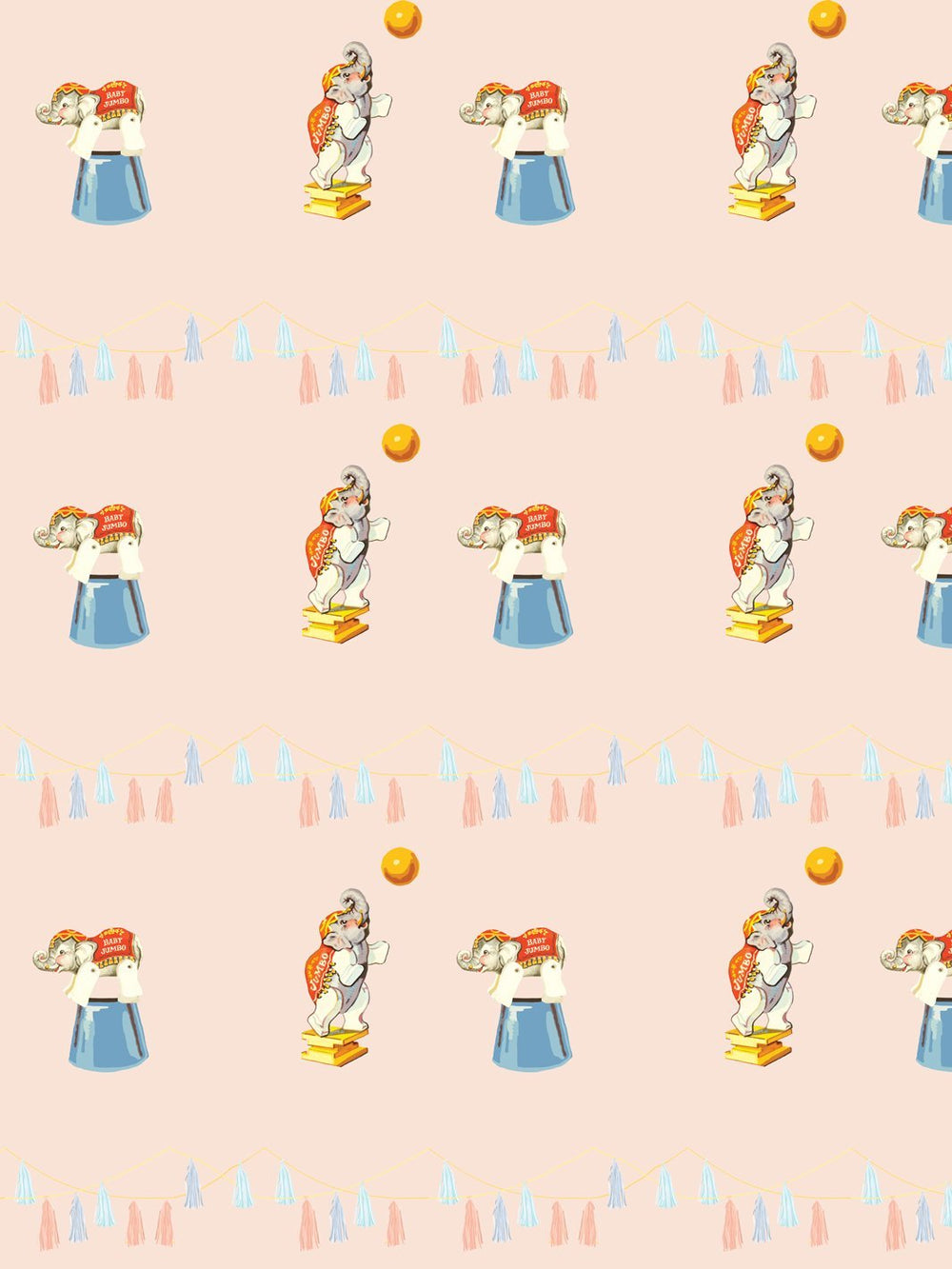 elephant-circus-wallpaper-by-fisher-price-peach