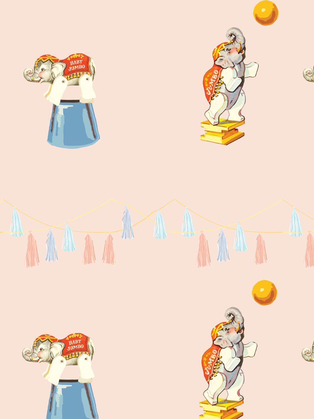 elephant-circus-wallpaper-by-fisher-price-peach
