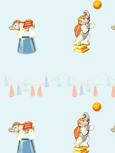 elephant circus wallpaper by fisher price sky