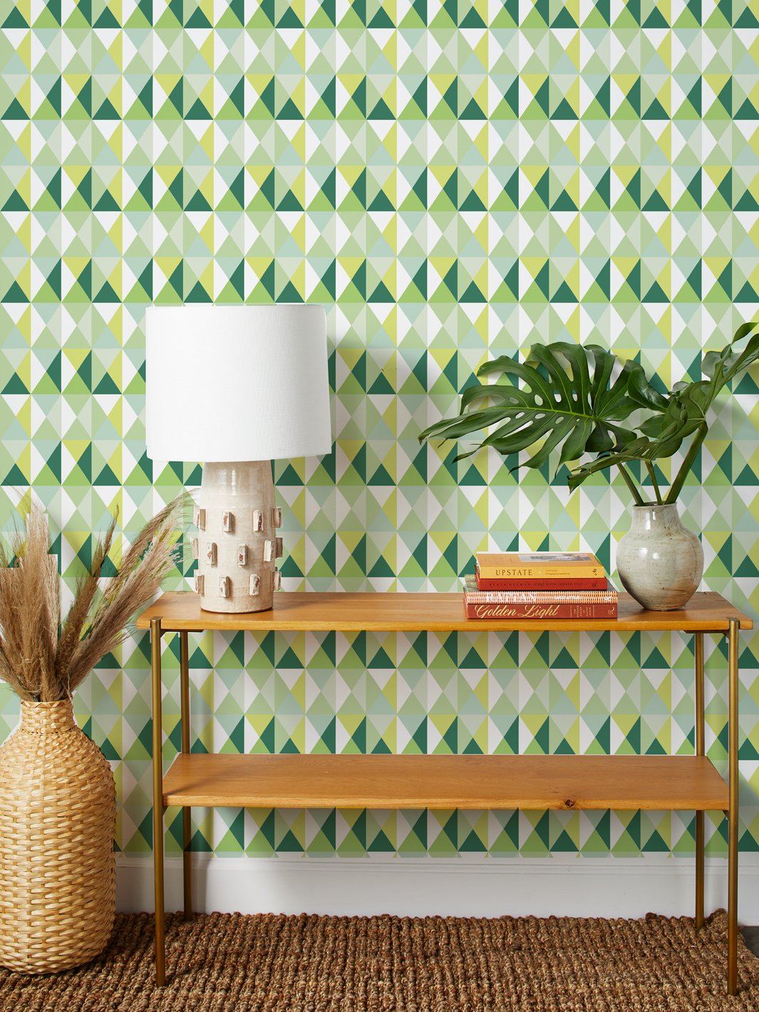 geo wallpaper by fisher price green