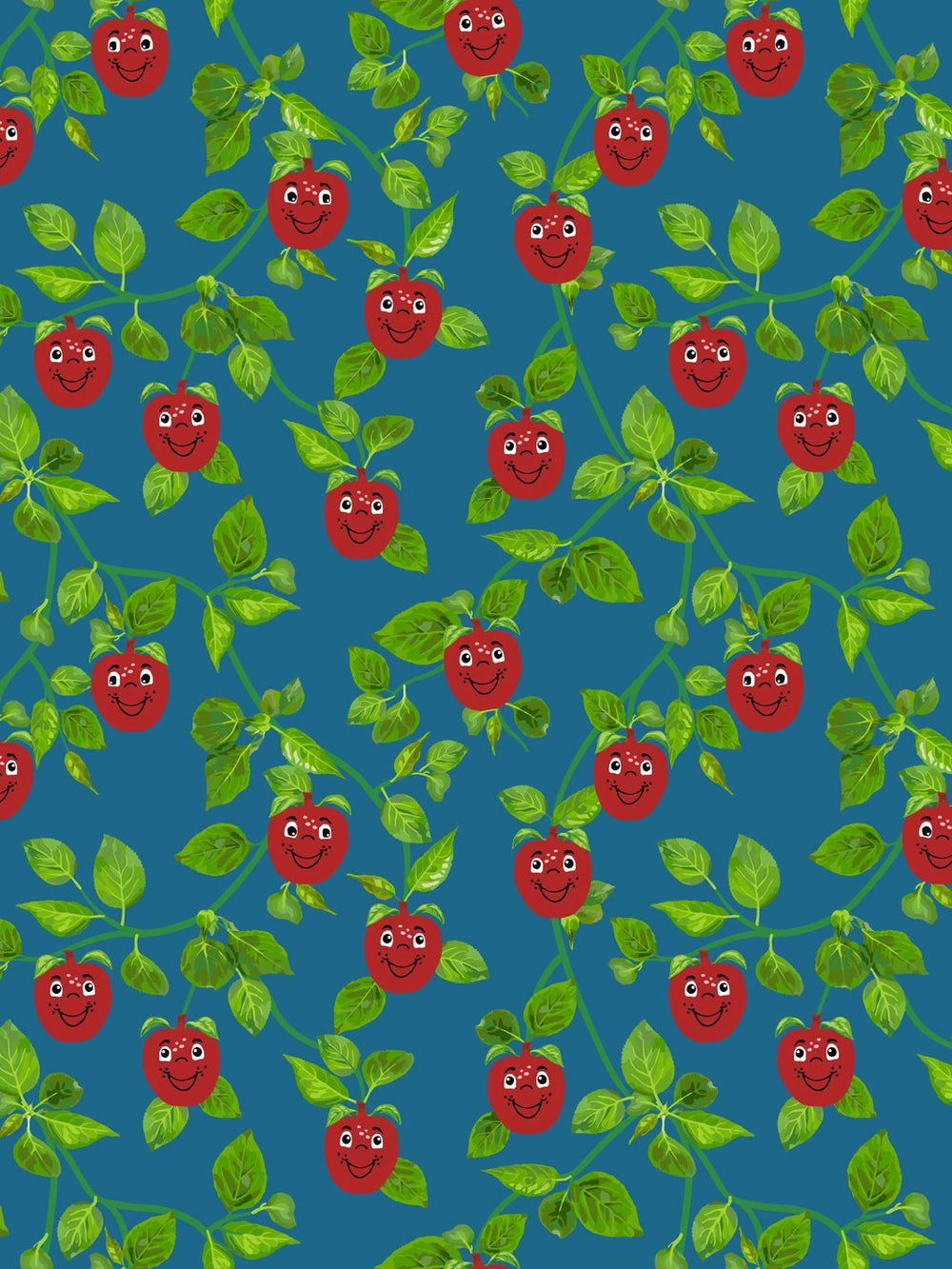 happy-apple-branches-wallpaper-by-fisher-price-cadet-blue