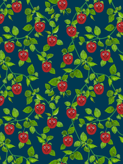 'Happy Apple™ Branches' Wallpaper by Fisher-Price™ - Navy