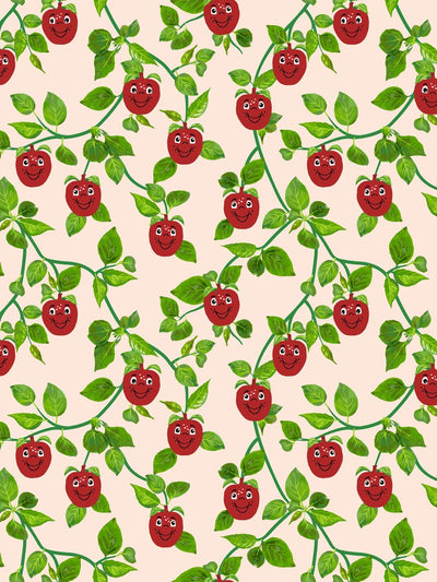 'Happy Apple™ Branches' Wallpaper by Fisher-Price™ - Peach