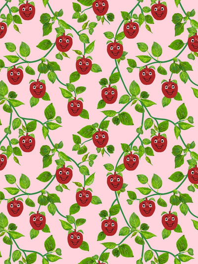 'Happy Apple™ Branches' Wallpaper by Fisher-Price™ - Pink