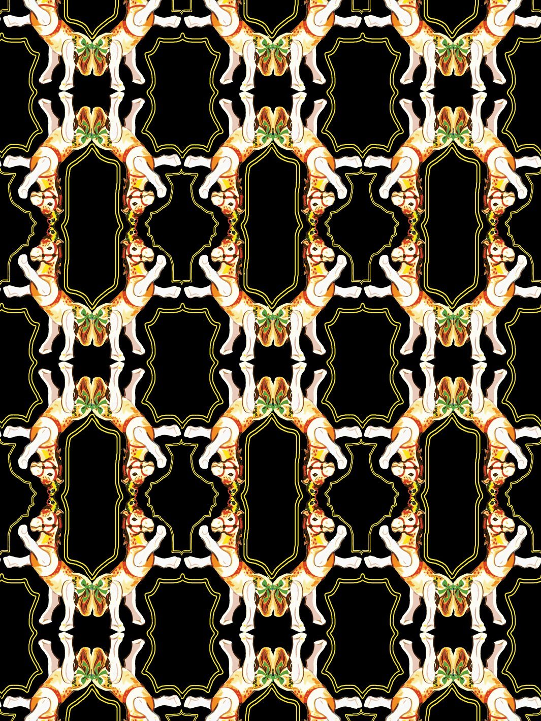 horse-arc-wallpaper-by-fisher-price-black