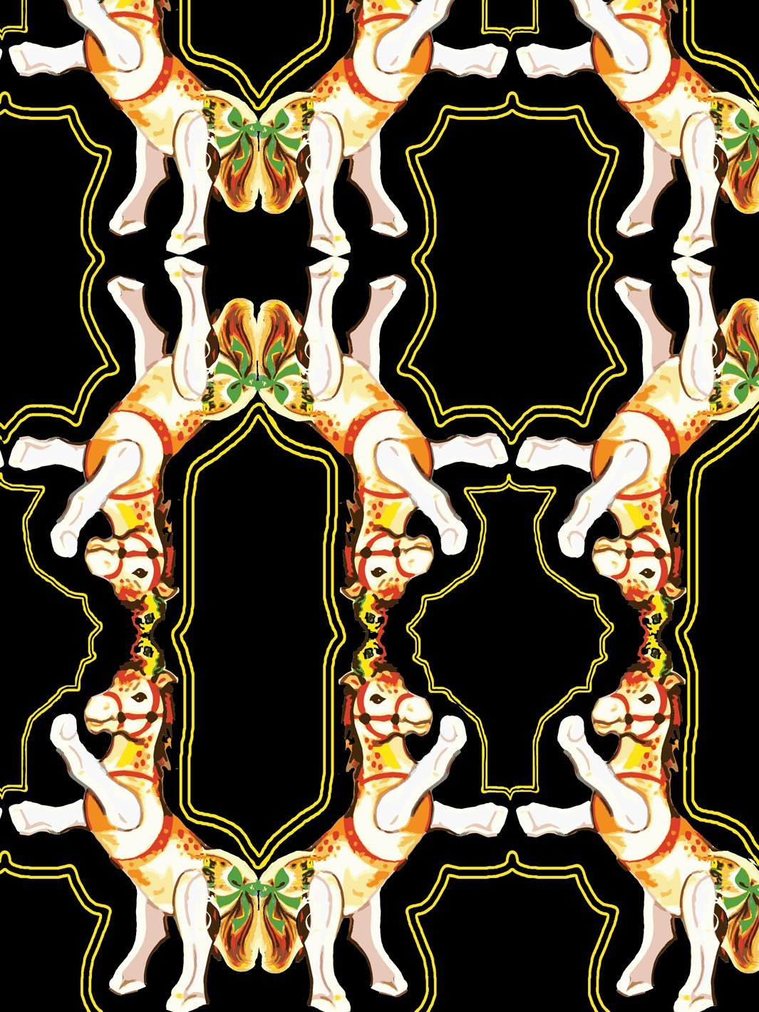 horse-arc-wallpaper-by-fisher-price-black