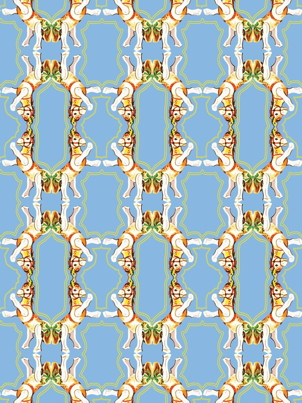 horse-arc-wallpaper-by-fisher-price-denim