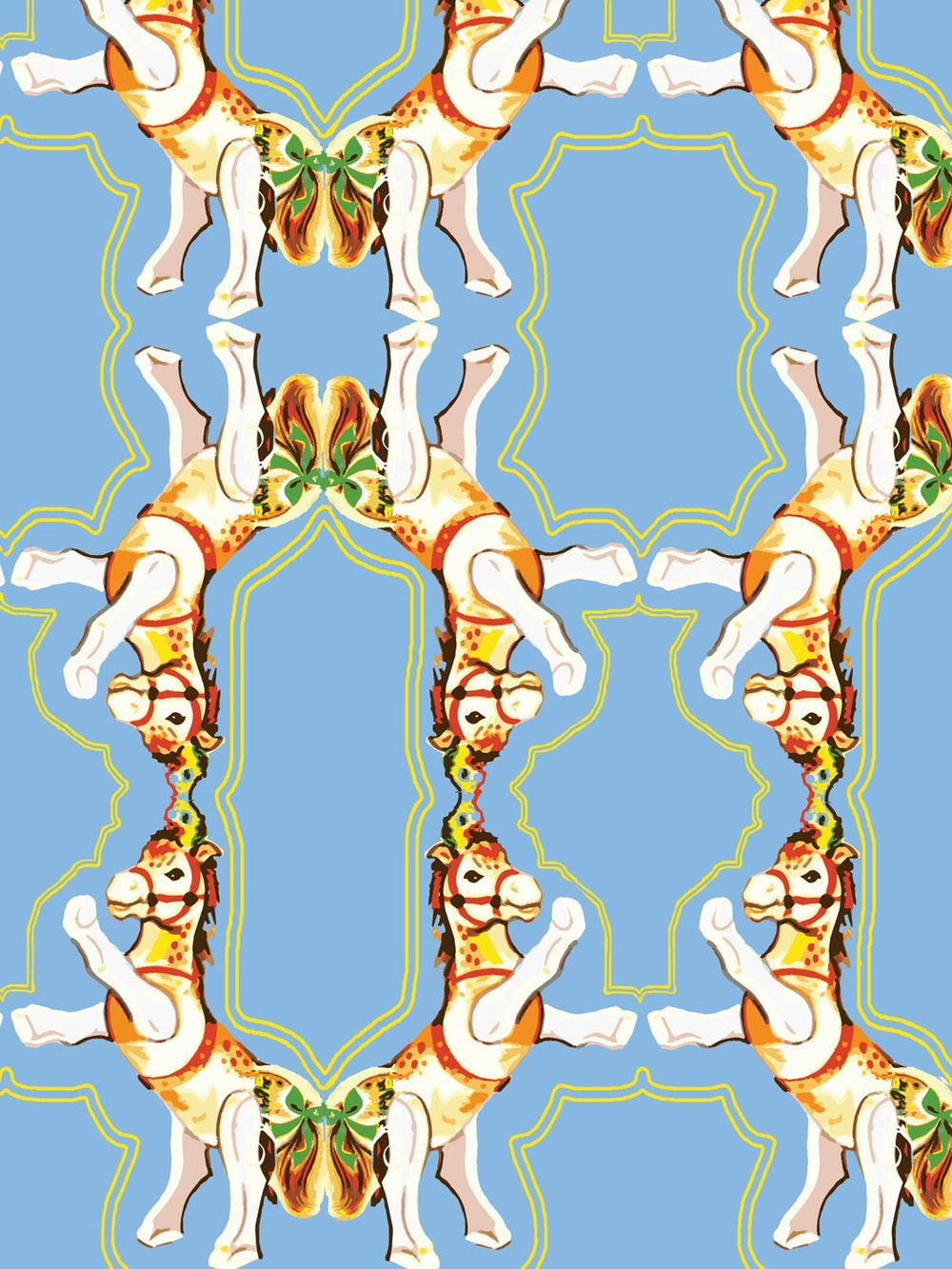 horse-arc-wallpaper-by-fisher-price-denim