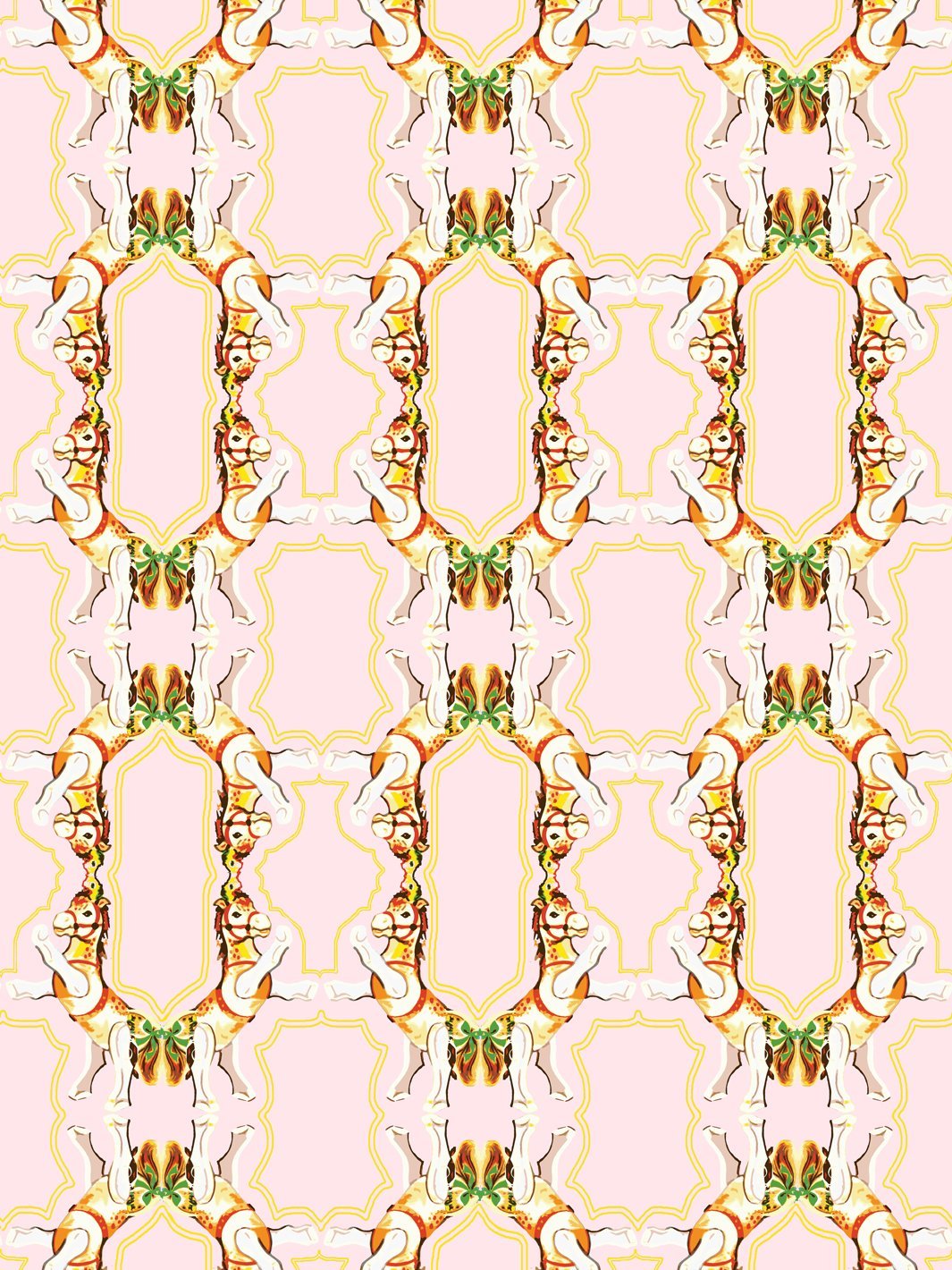 horse-arc-wallpaper-by-fisher-price-pink