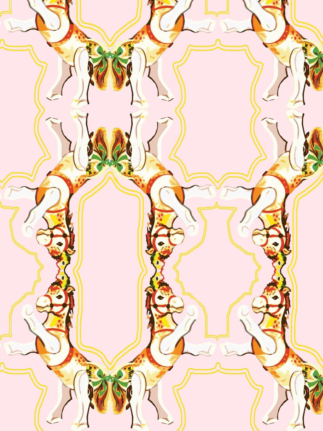 horse-arc-wallpaper-by-fisher-price-pink