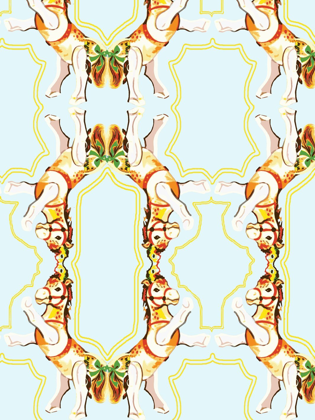 horse arc wallpaper by fisher price sky