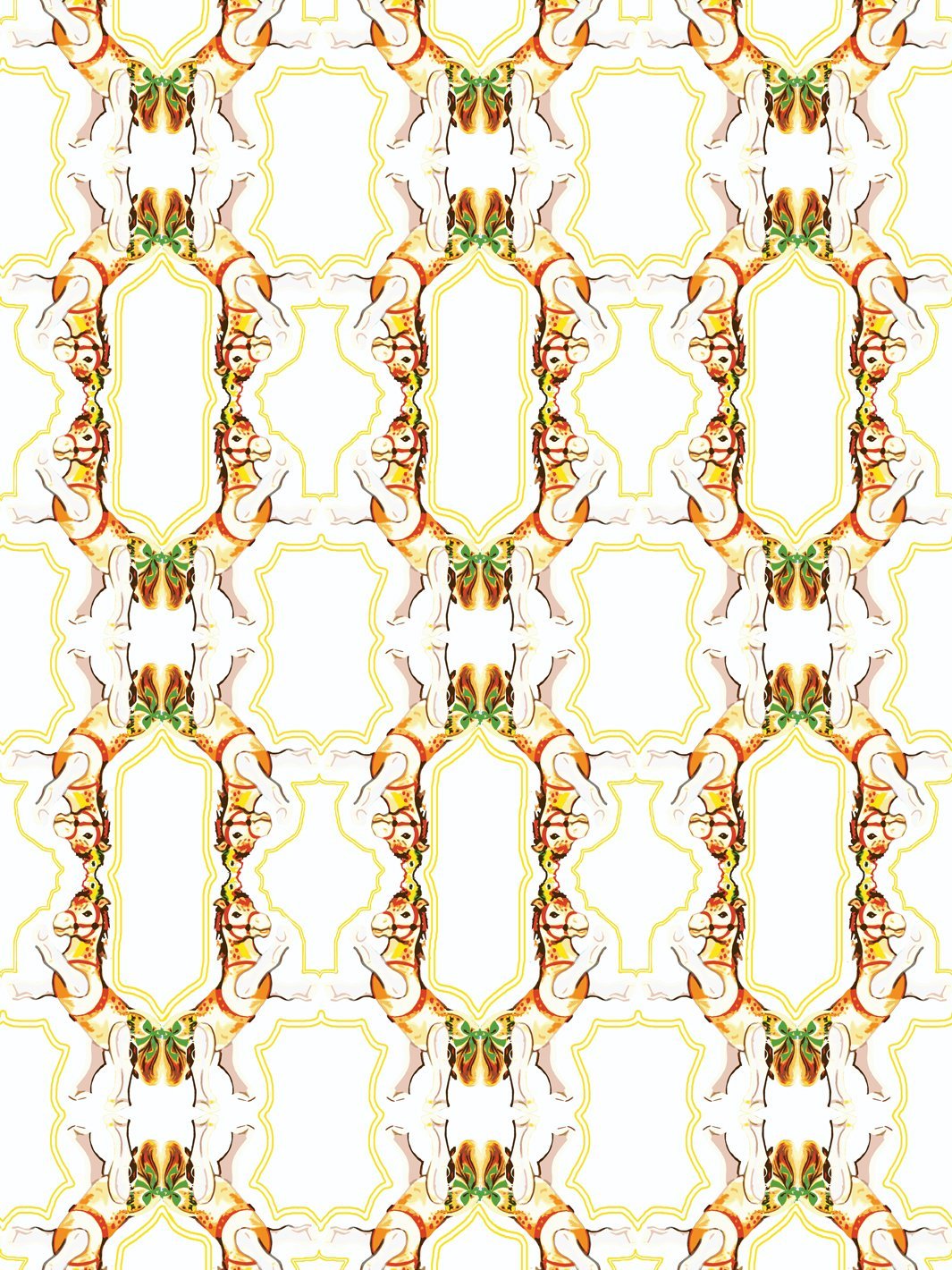horse-arc-wallpaper-by-fisher-price-white