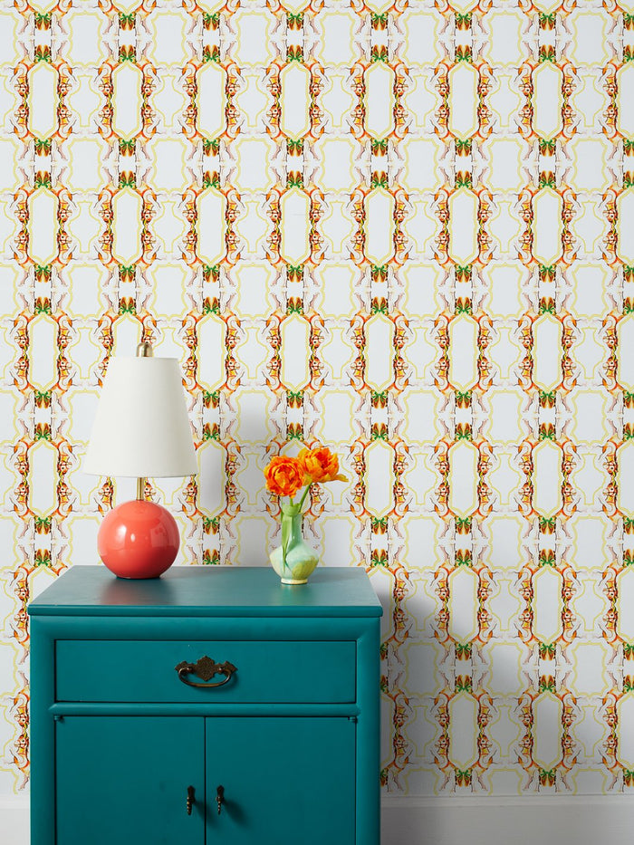 'Horse Arc' Wallpaper by Fisher-Price™ - White