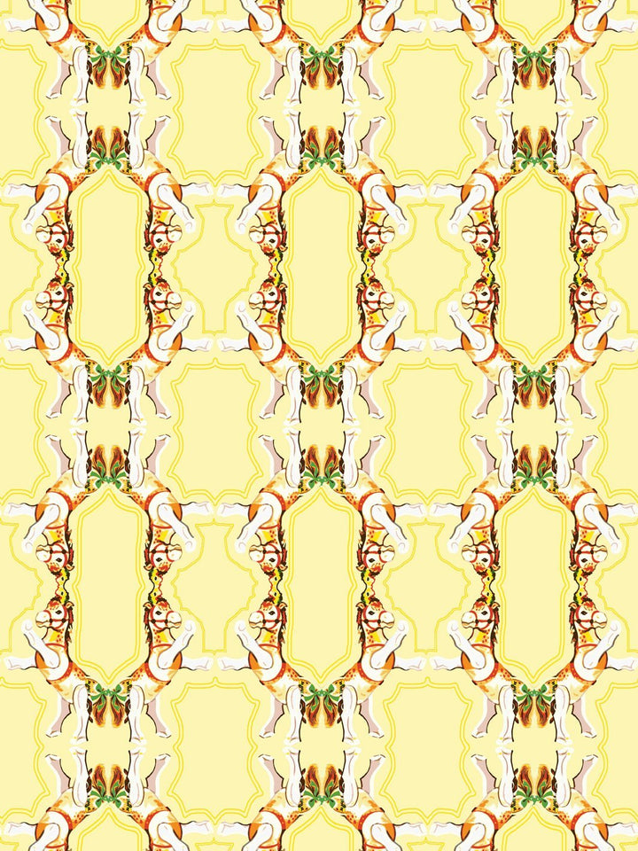 horse-arc-wallpaper-by-fisher-price-yellow
