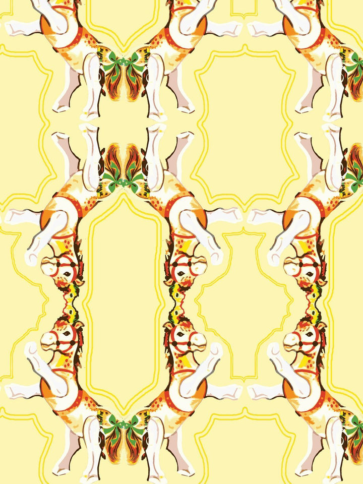 horse-arc-wallpaper-by-fisher-price-yellow