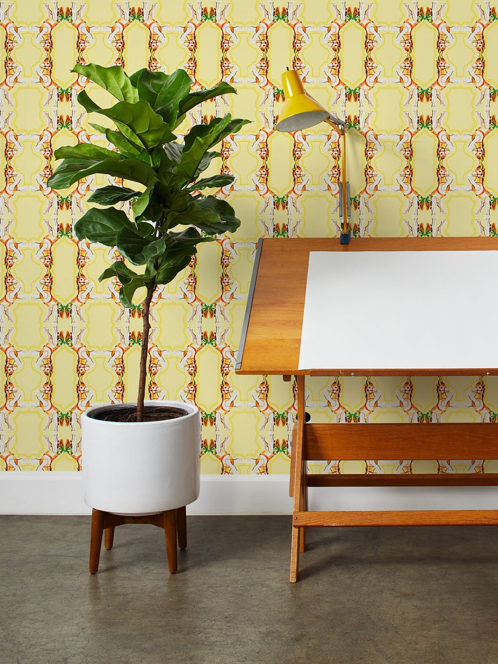 horse-arc-wallpaper-by-fisher-price-yellow