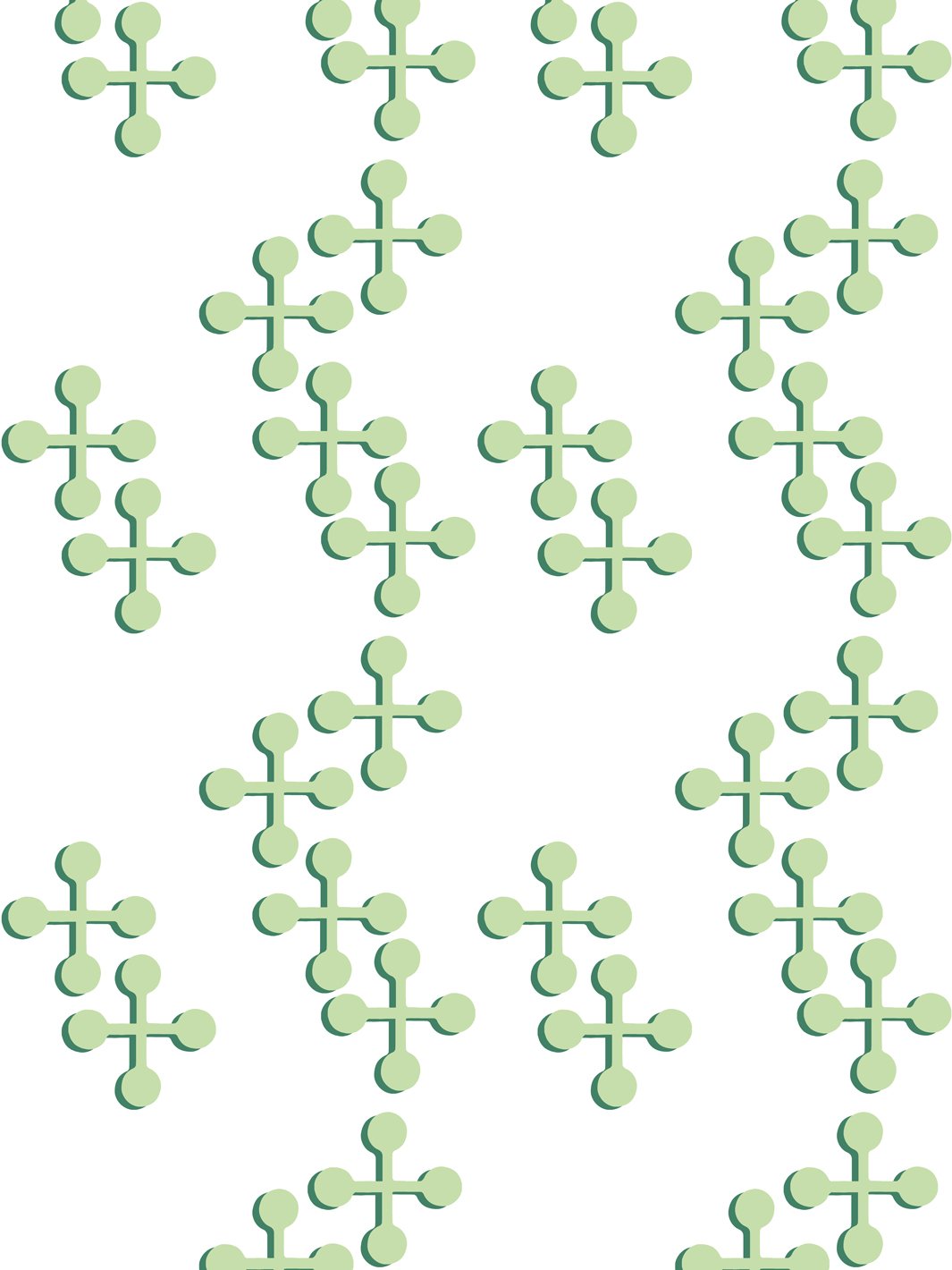 jacks-large-two-color-wallpaper-by-fisher-price-green