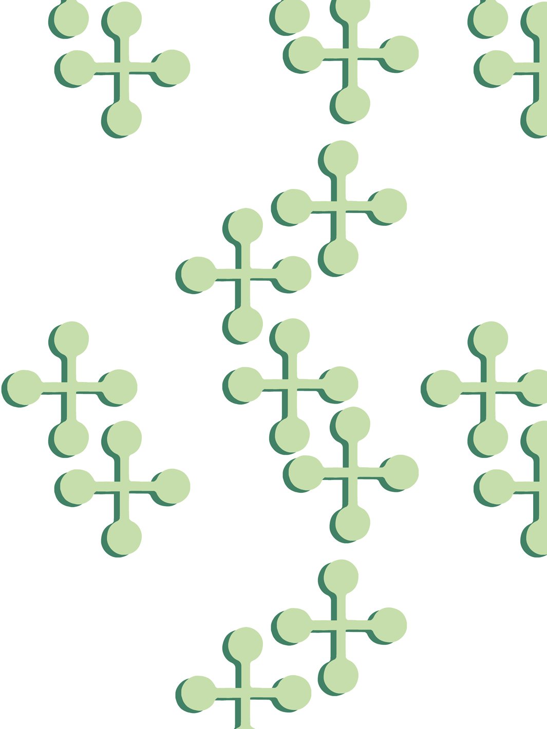 jacks-large-two-color-wallpaper-by-fisher-price-green