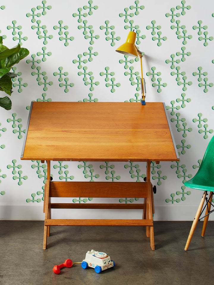 jacks-large-two-color-wallpaper-by-fisher-price-green
