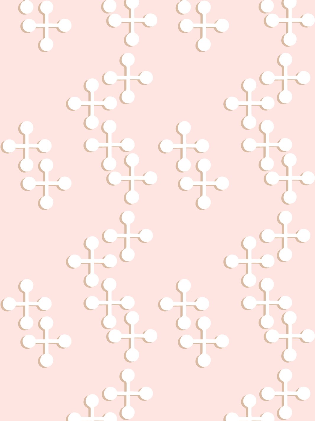 jacks large two color wallpaper by fisher price peach