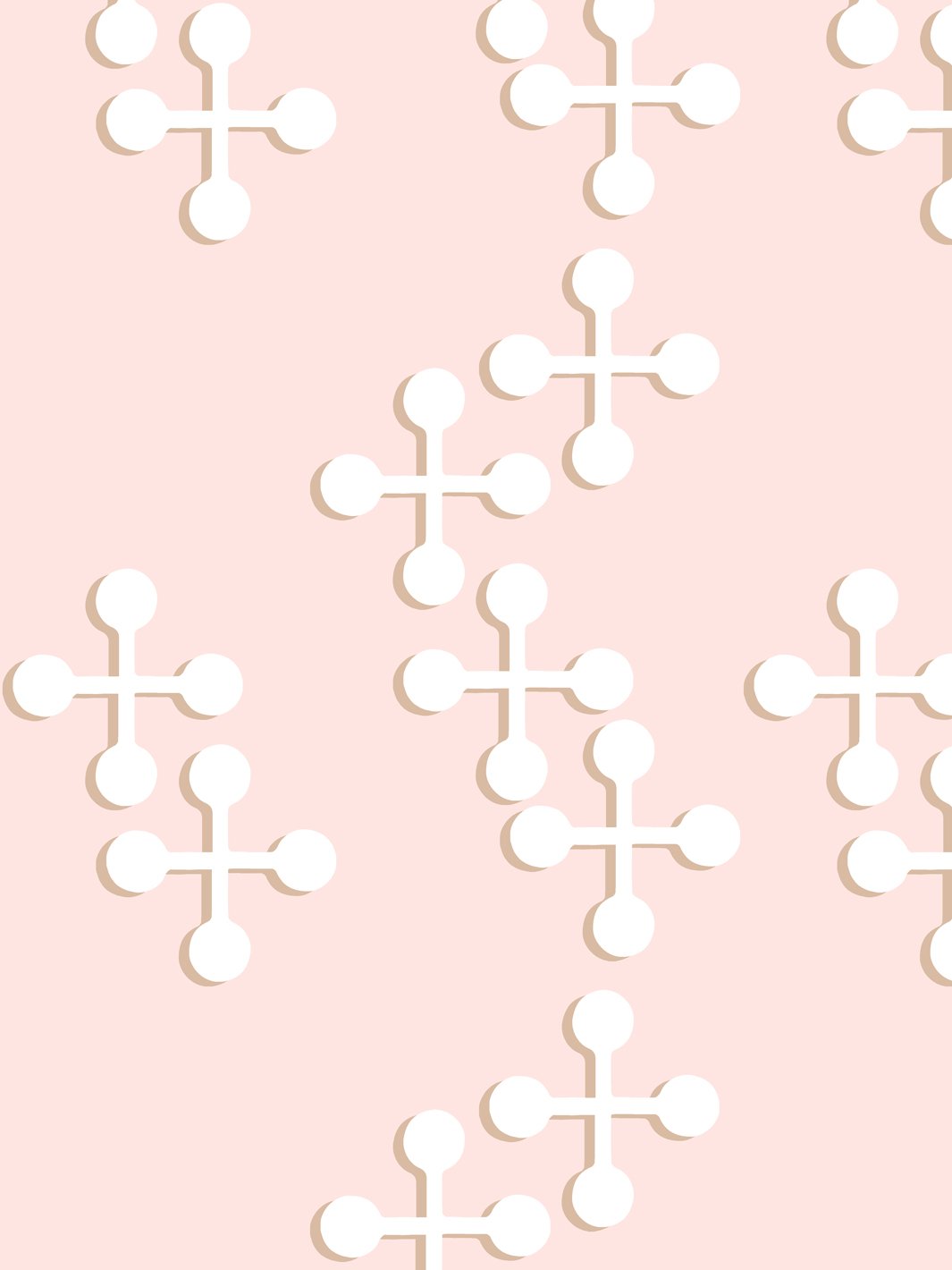 jacks large two color wallpaper by fisher price peach
