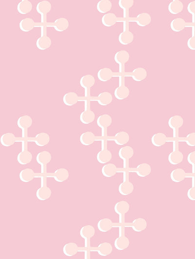 'Jacks Large Two Color' Wallpaper by Fisher-Price™ - Pink