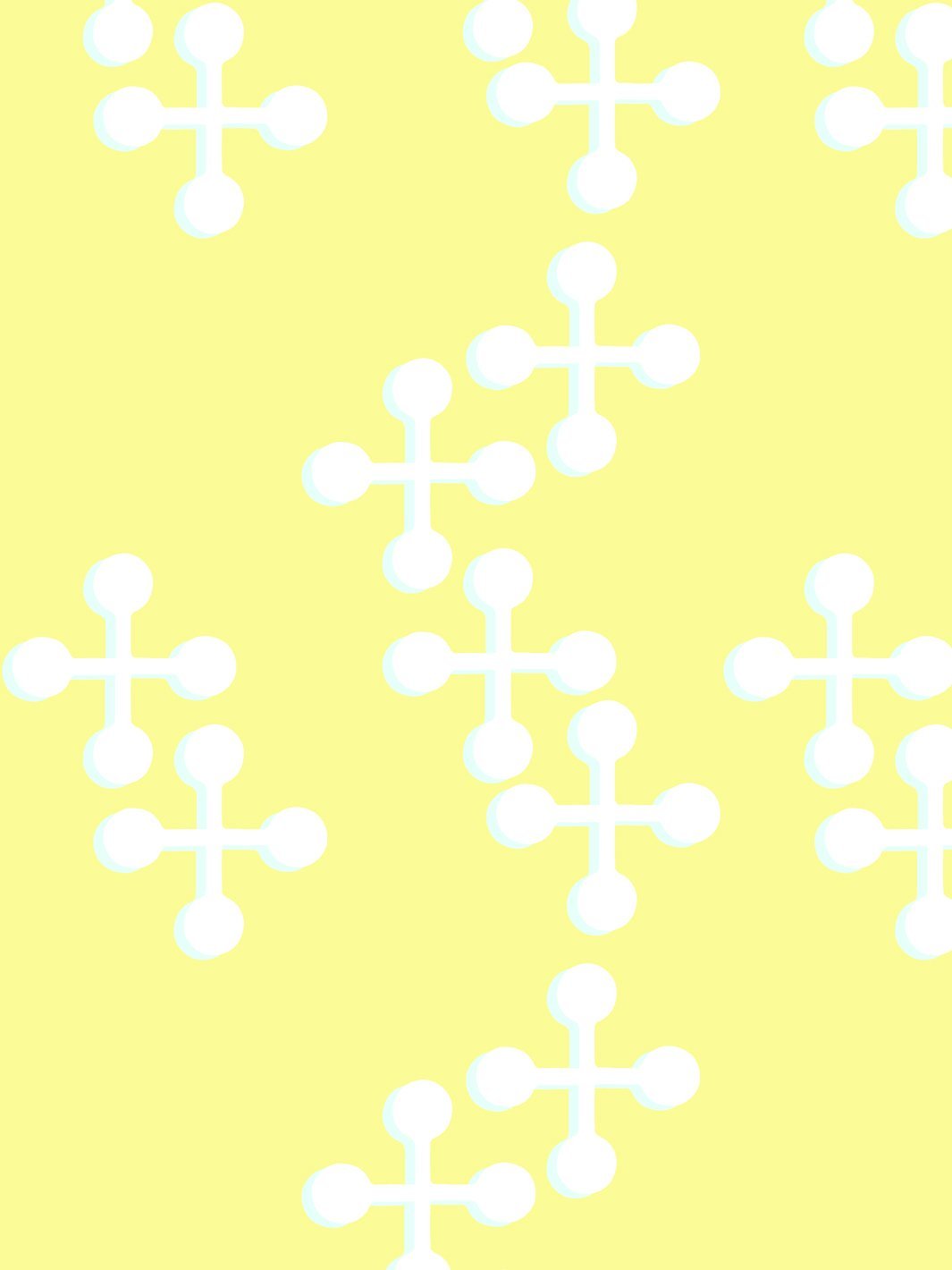 'Jacks Large Two Color' Wallpaper by Fisher-Price™ - Yellow