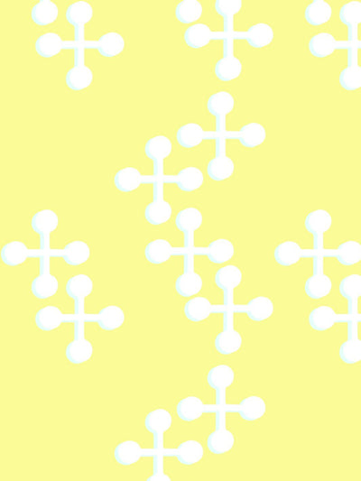 'Jacks Large Two Color' Wallpaper by Fisher-Price™ - Yellow