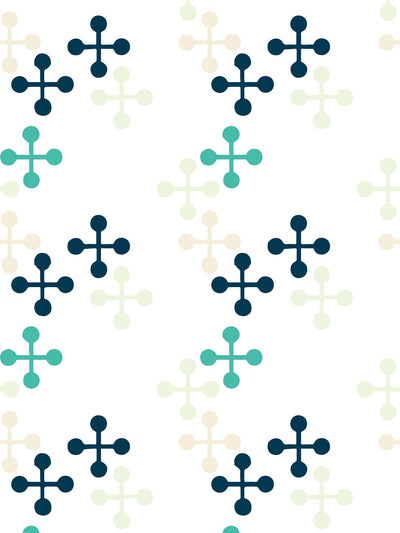 'Jacks Large' Wallpaper by Fisher-Price™ - Mint
