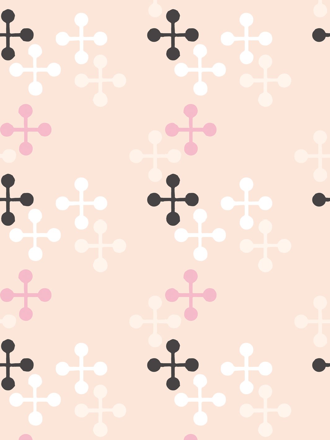 jacks large wallpaper by fisher price peach