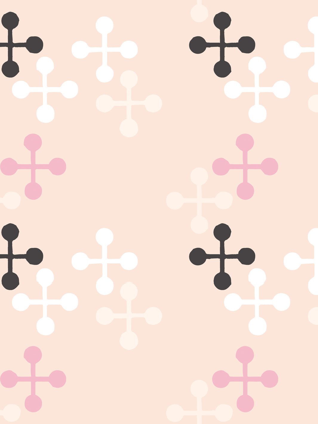jacks large wallpaper by fisher price peach