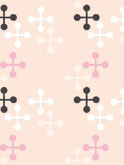 jacks large wallpaper by fisher price peach