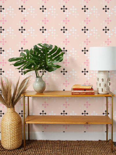 jacks large wallpaper by fisher price peach