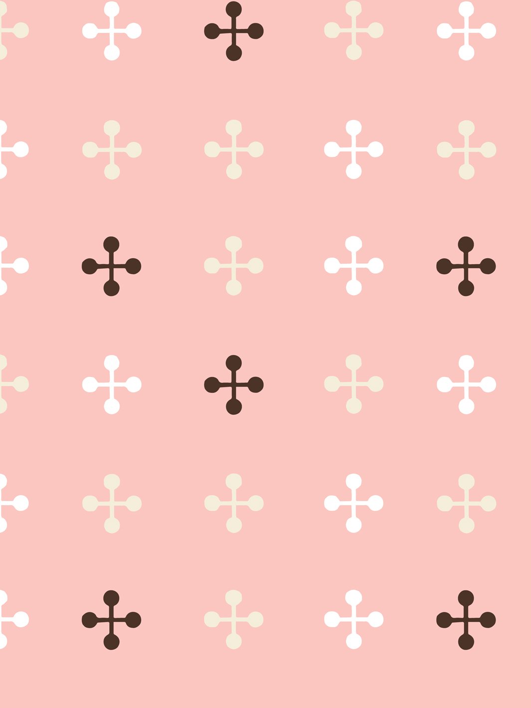 'Jacks' Wallpaper by Fisher-Price™ - Pink Chocolate Brown