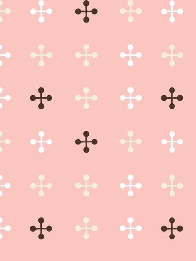'Jacks' Wallpaper by Fisher-Price™ - Pink Chocolate Brown